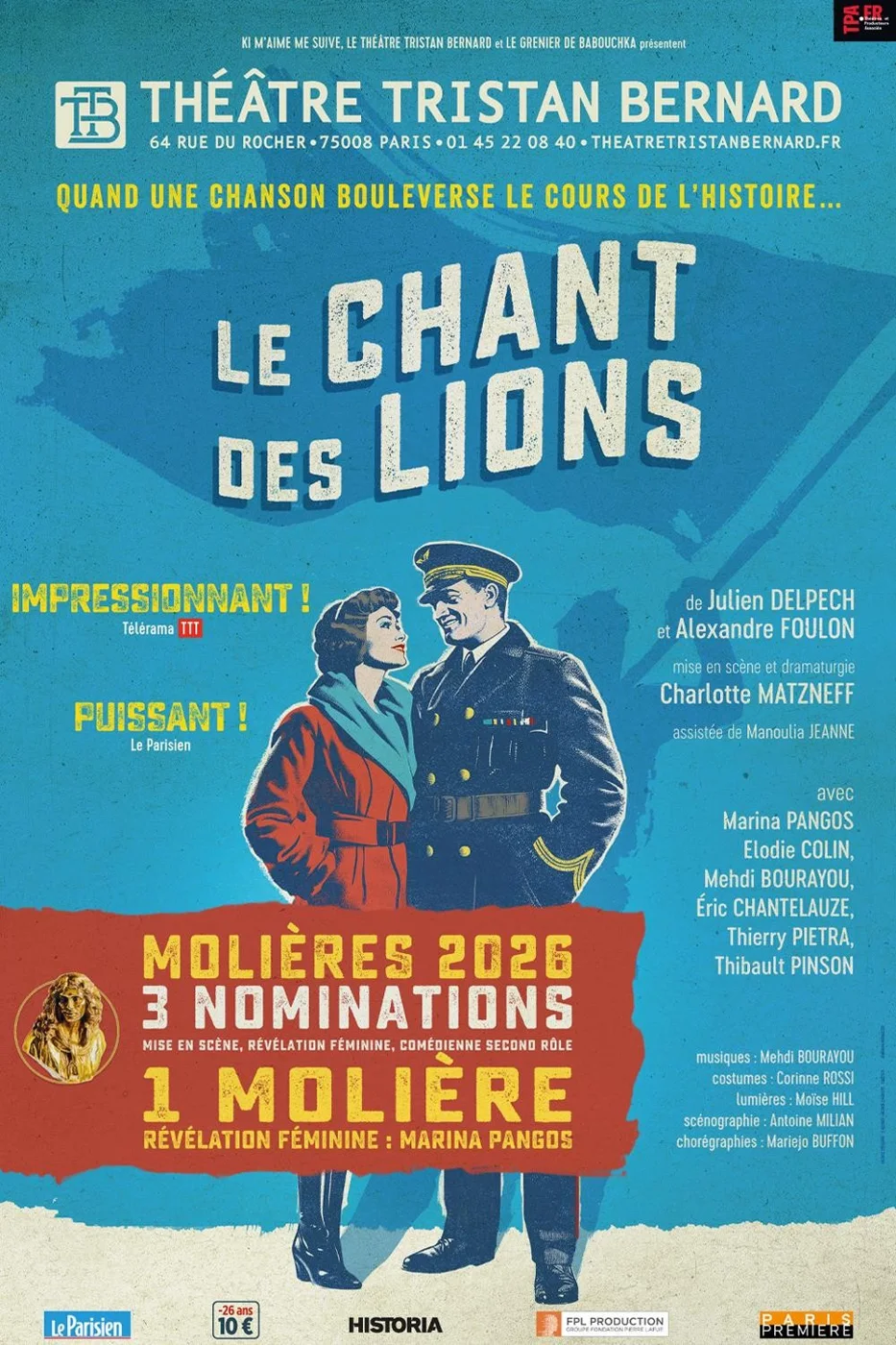 Affiche du spectacle Le Chant des lions