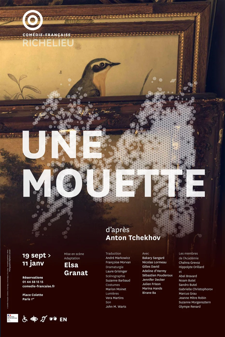 Affiche du spectacle Une Mouette