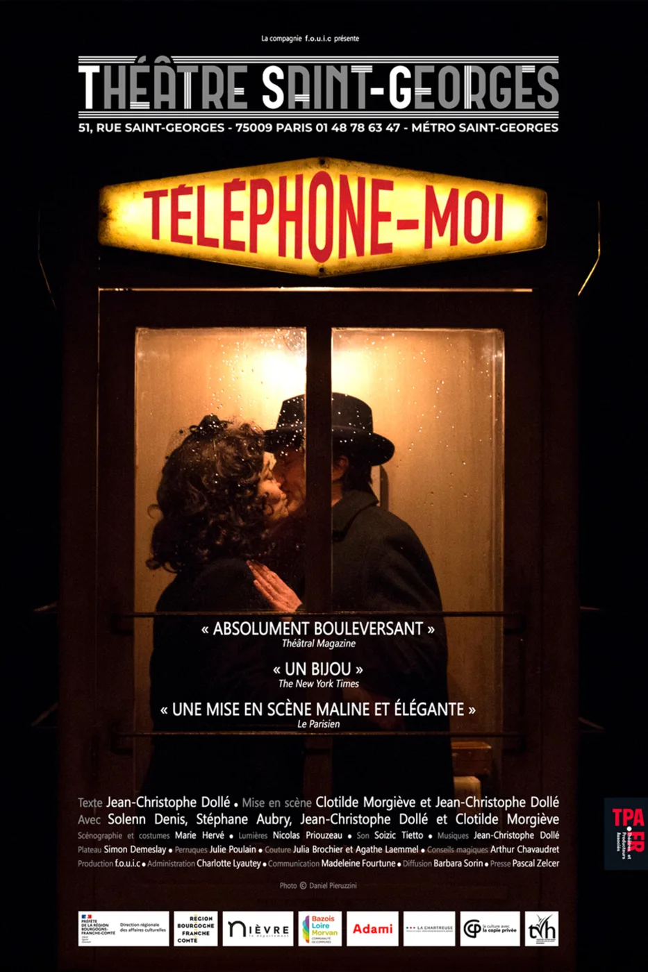 Affiche du spectacle Téléphone-moi