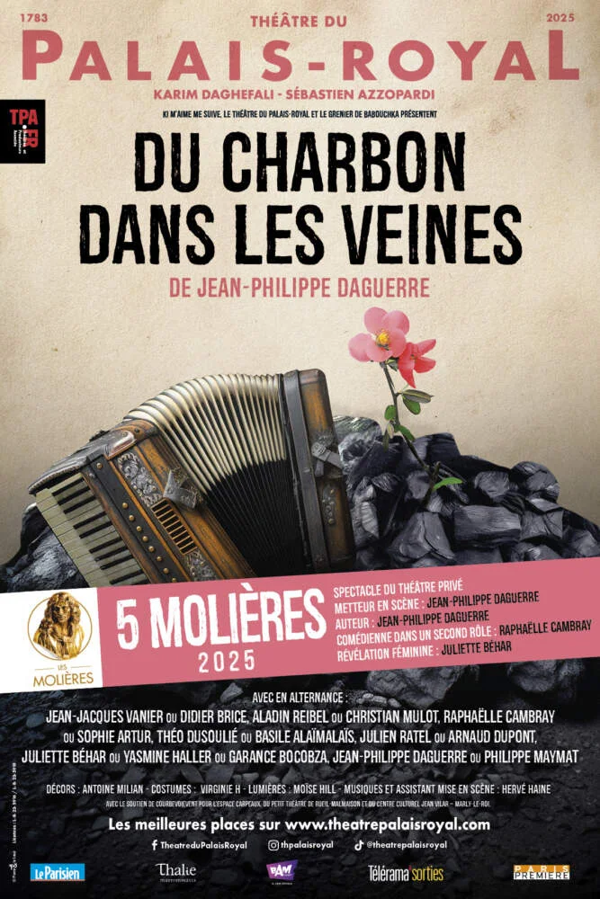 Affiche du spectacle Du charbon dans les veines