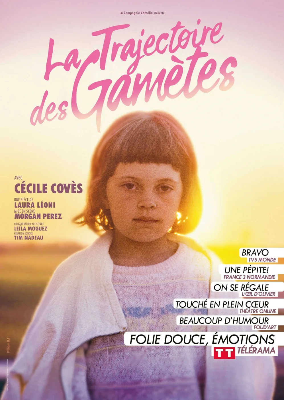 Affiche du spectacle La Trajectoire des gamètes