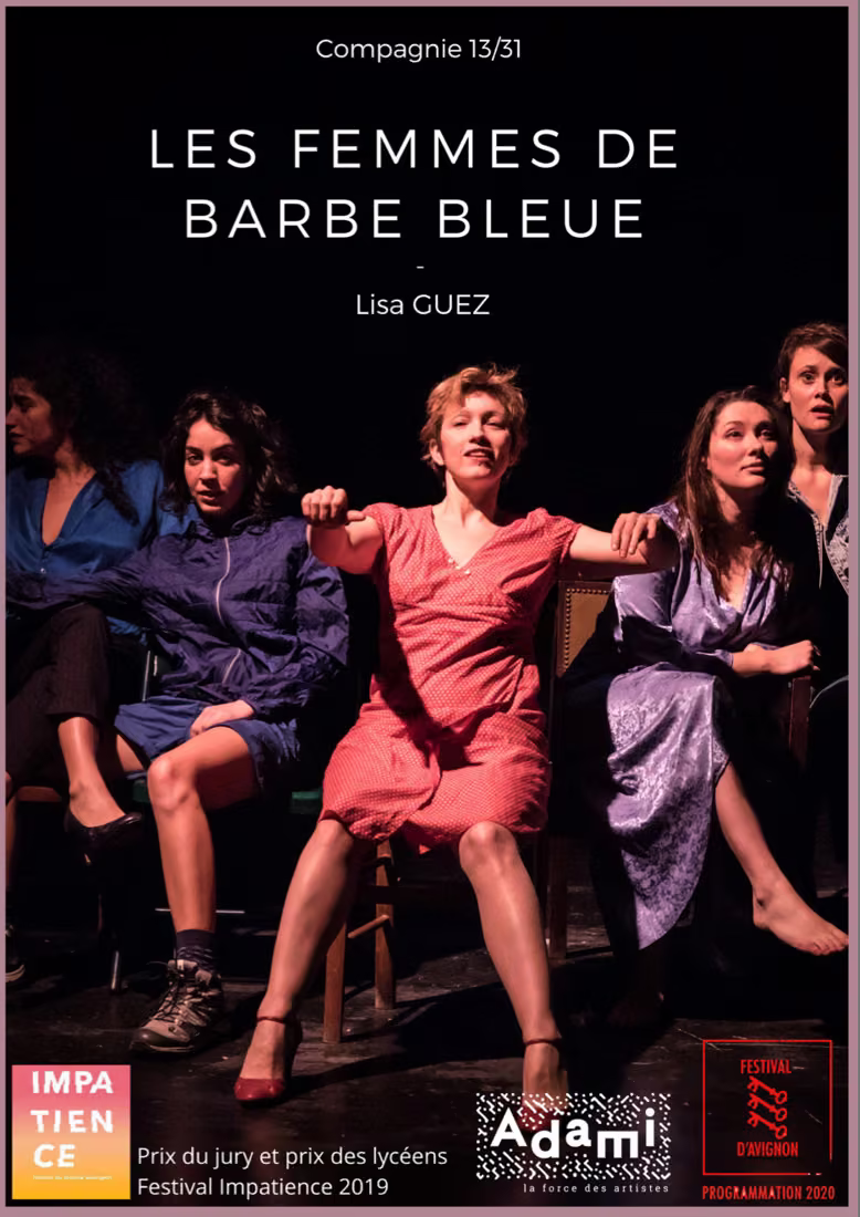 Affiche du spectacle Les Femmes de Barbe Bleue